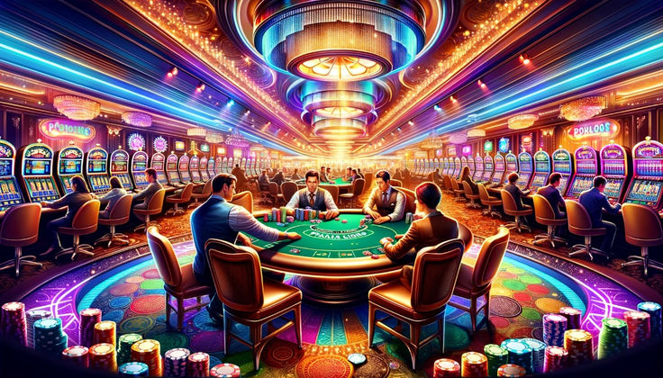 Exat 777 Slots کھلاڑیوں کے لیے لائیو کیسینو سیکشن